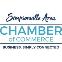 Simpsonville Area Chamber of Commerce logo with slogan "Business, Simply Connected.